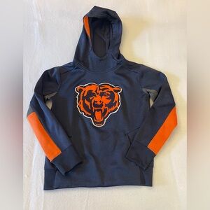 NFL Kids Hoodie with Chicago Bear Logo in Navy and Orange